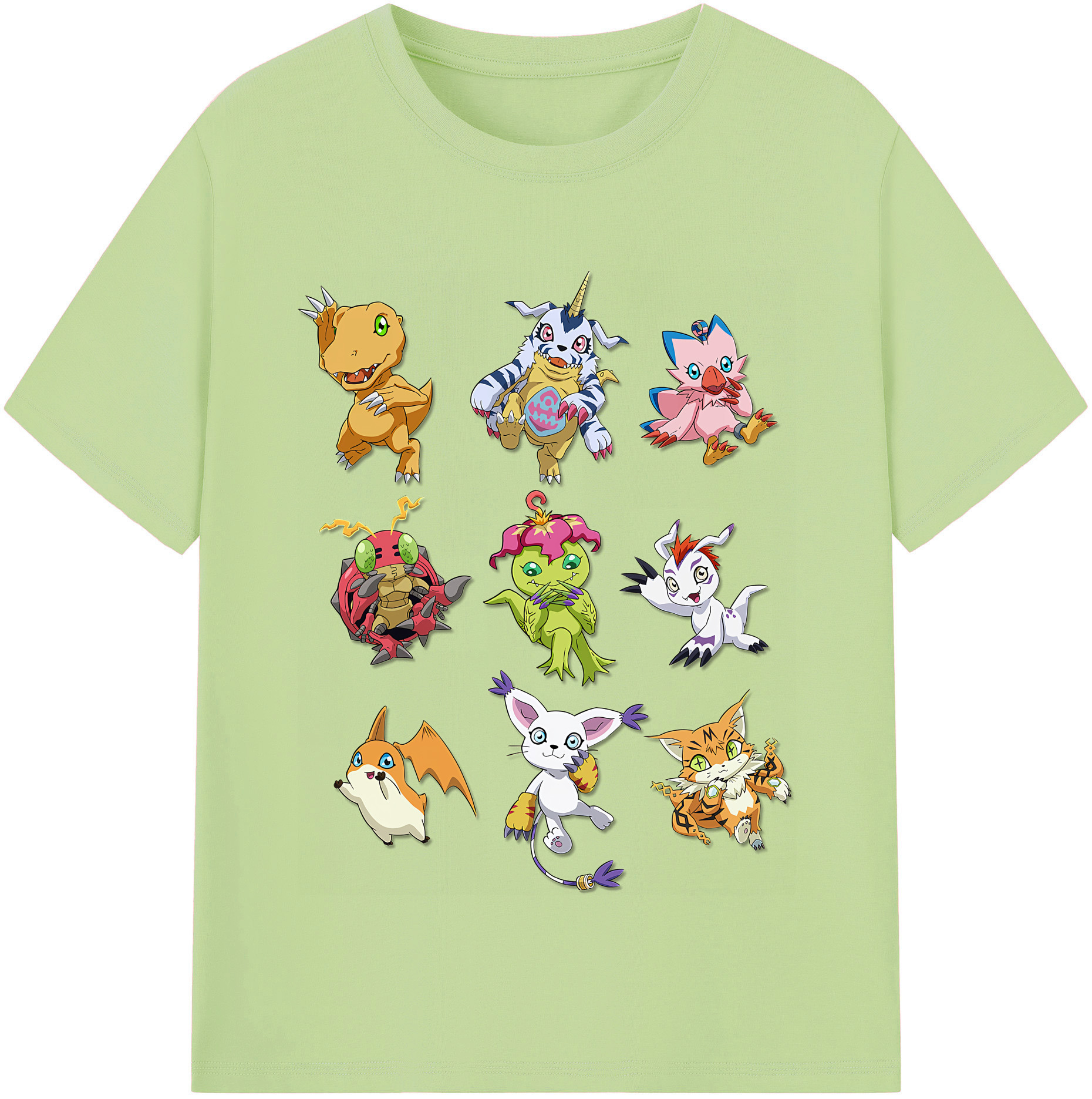 （画像用） Digimon デジタルモンスター/デジモン 綿100％半袖Tシャツ（フロントプリント）